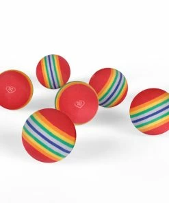 Masters Golf Striped Foam Practice Golf Balls In Eco Pack