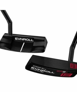 Evnroll Putters Evnroll ER2vB1 Black Short Slant MidBlade Golf Putter