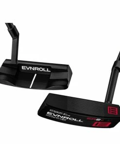 Evnroll Putters Evnroll ER2vB5 Black Mid Slant MidBlade Golf Putter