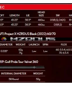 Srixon Golf ZX7 Mark II Driver -Golf Clubs Sales 2023 SrixonDriverspecimage 1500x