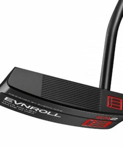 Evnroll Putters Evnroll ER 2 Mid Blade Black Golf Putter - Black TourTac Grip