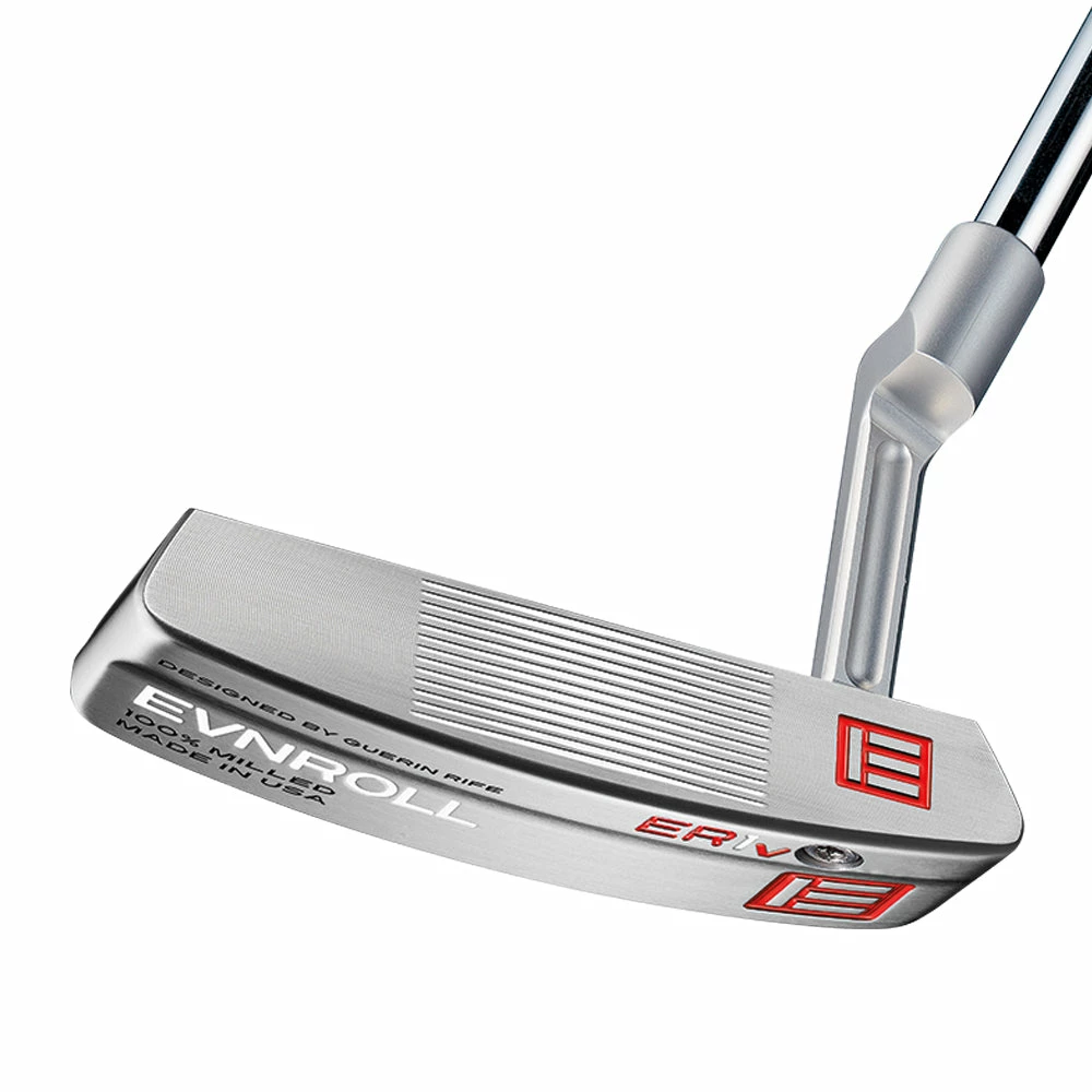 Evnroll Putters Evnroll ER1v2 Short Plumber Tour Blade Golf Putter - Red Gravity Grip 2 Evnroll Putters Evnroll ER1v2 Short Plumber Tour Blade Golf Putter - Red Gravity Grip - Image 2