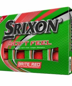 Srixon Soft Feel Brite Red Colour Golf Balls