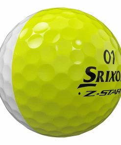 Srixon Z-Star Divide White/Yellow Golf Ball -Golf Clubs Sales 2023 srixonzstar23DIVIDEWHTYELLindmain 1500x